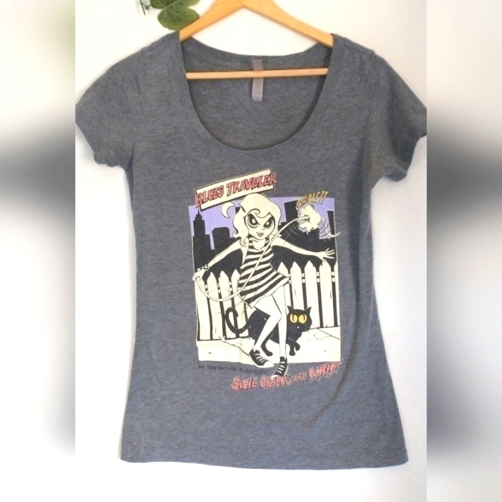 90's Blue's Traveler Band Scoop Neck Suzie Vintage Retro Y2K Grunge T Shirt M